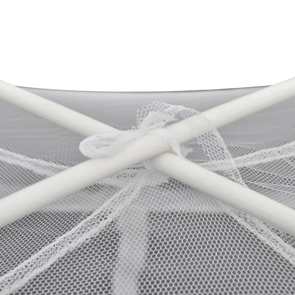 vidaXL Camping Tent Fiberglass White Outdoor Patio Mosquito Net Multi Sizes-2