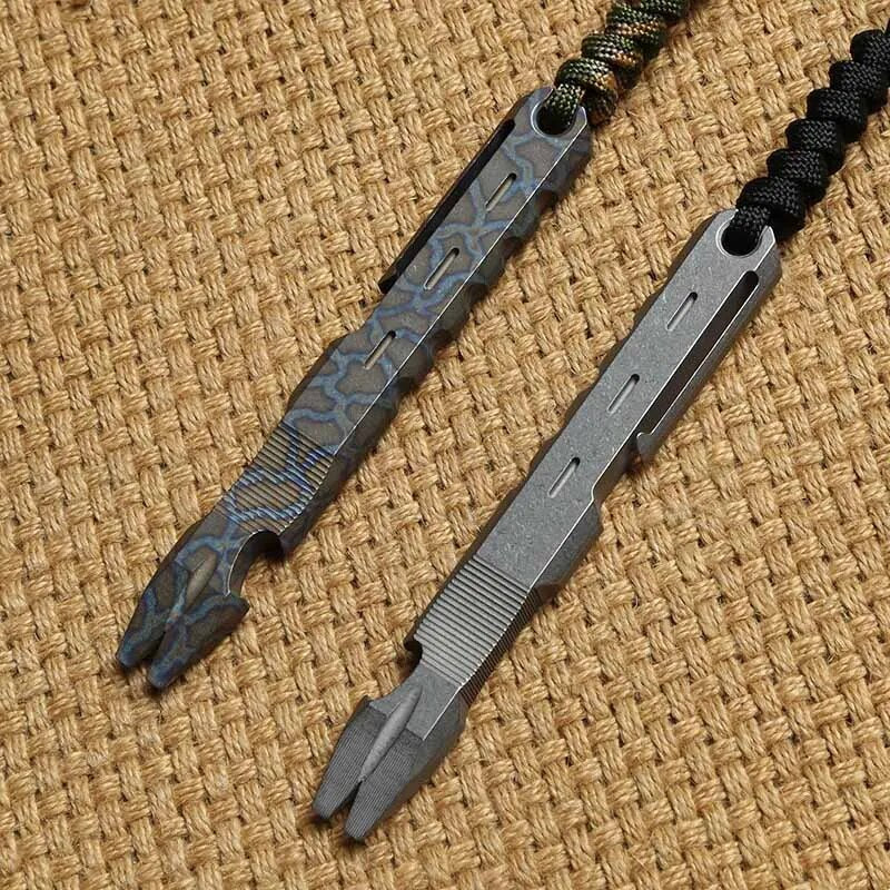 DICORIA Crowbar titanium anodic oxidation Staple EDC tool-0