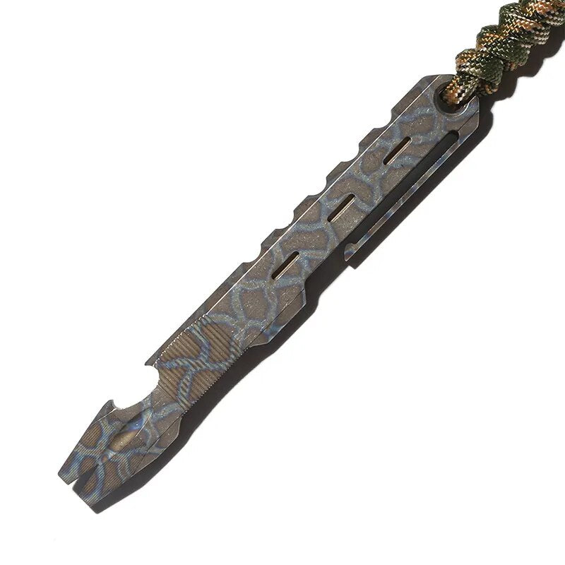DICORIA Crowbar titanium anodic oxidation Staple EDC tool-1