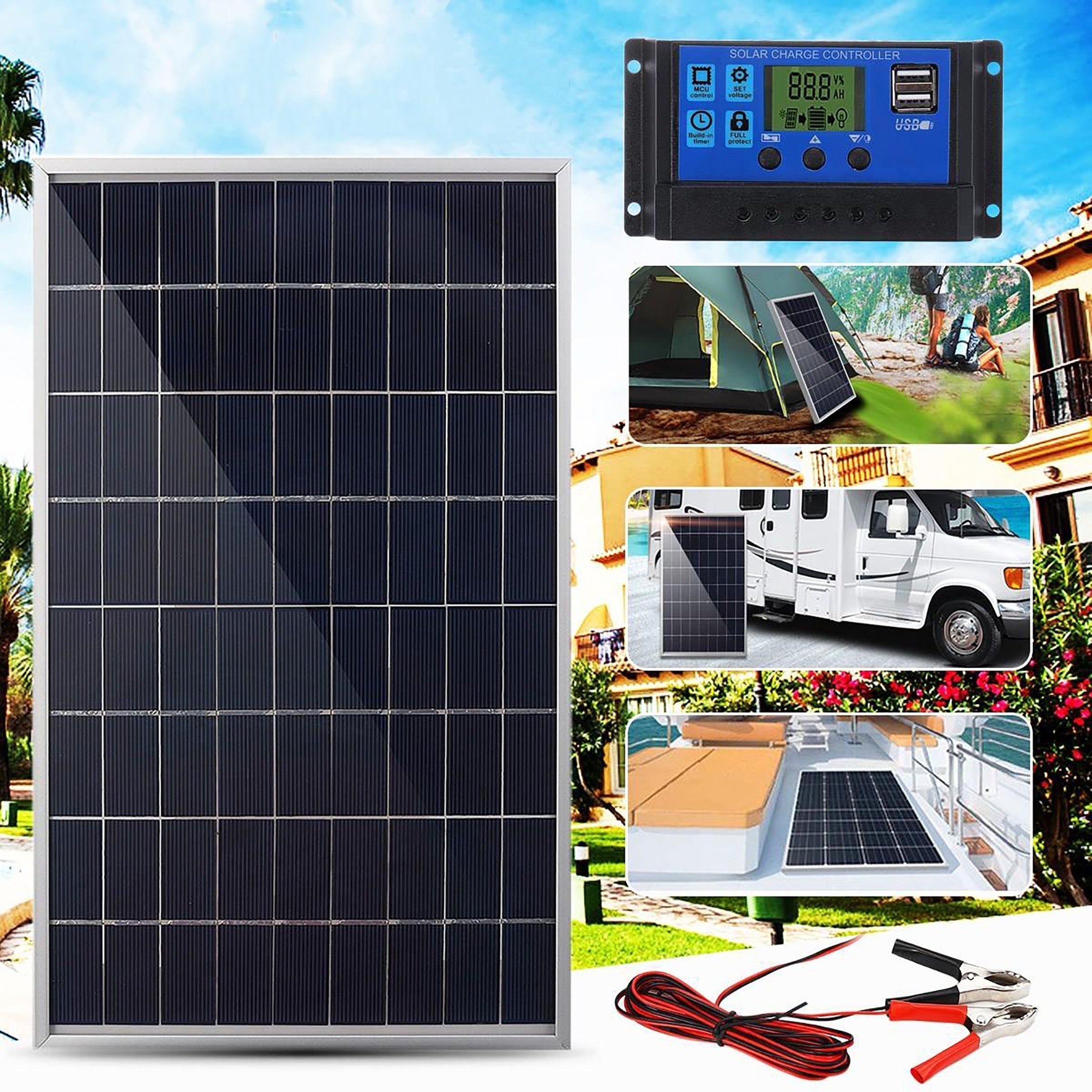 Outdoor Solar Power Generator with Detachable Controller-3
