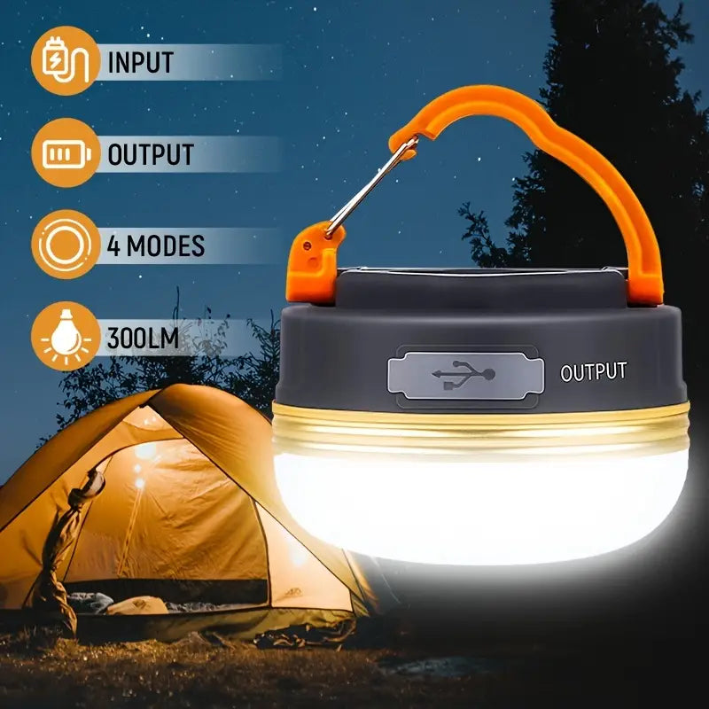 Portable Rechargeable LED Camping Lantern with Magnetic Base-1