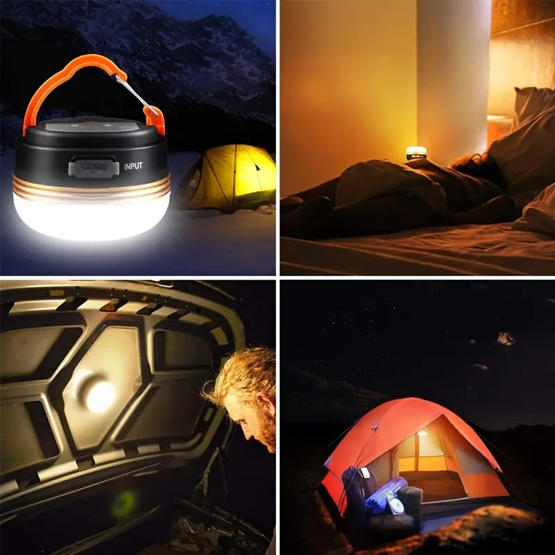 Portable Rechargeable LED Camping Lantern with Magnetic Base-4